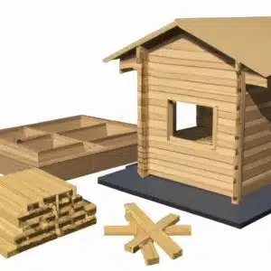 Une échelle sur le côté de la maison.