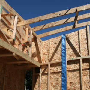 La maison est en construction.