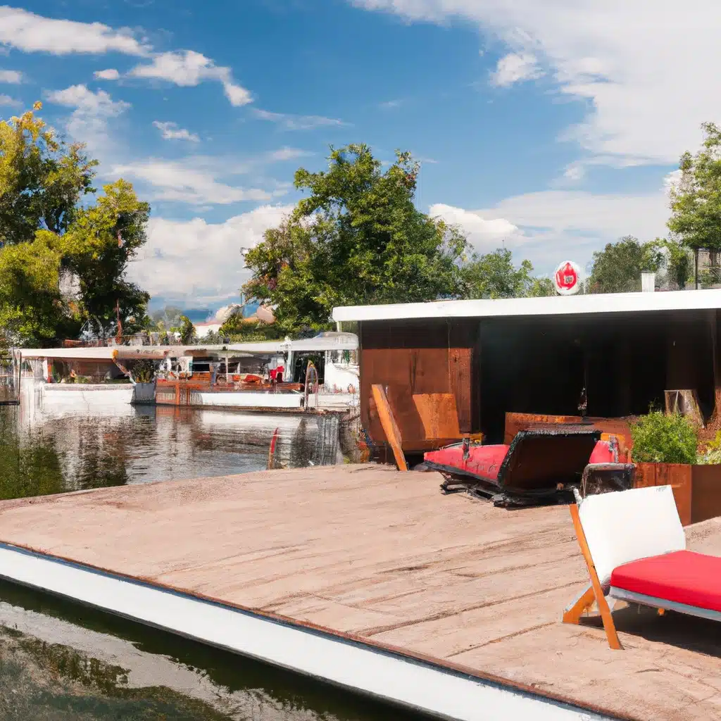 Un bateau amarré dans un plan d'eau.